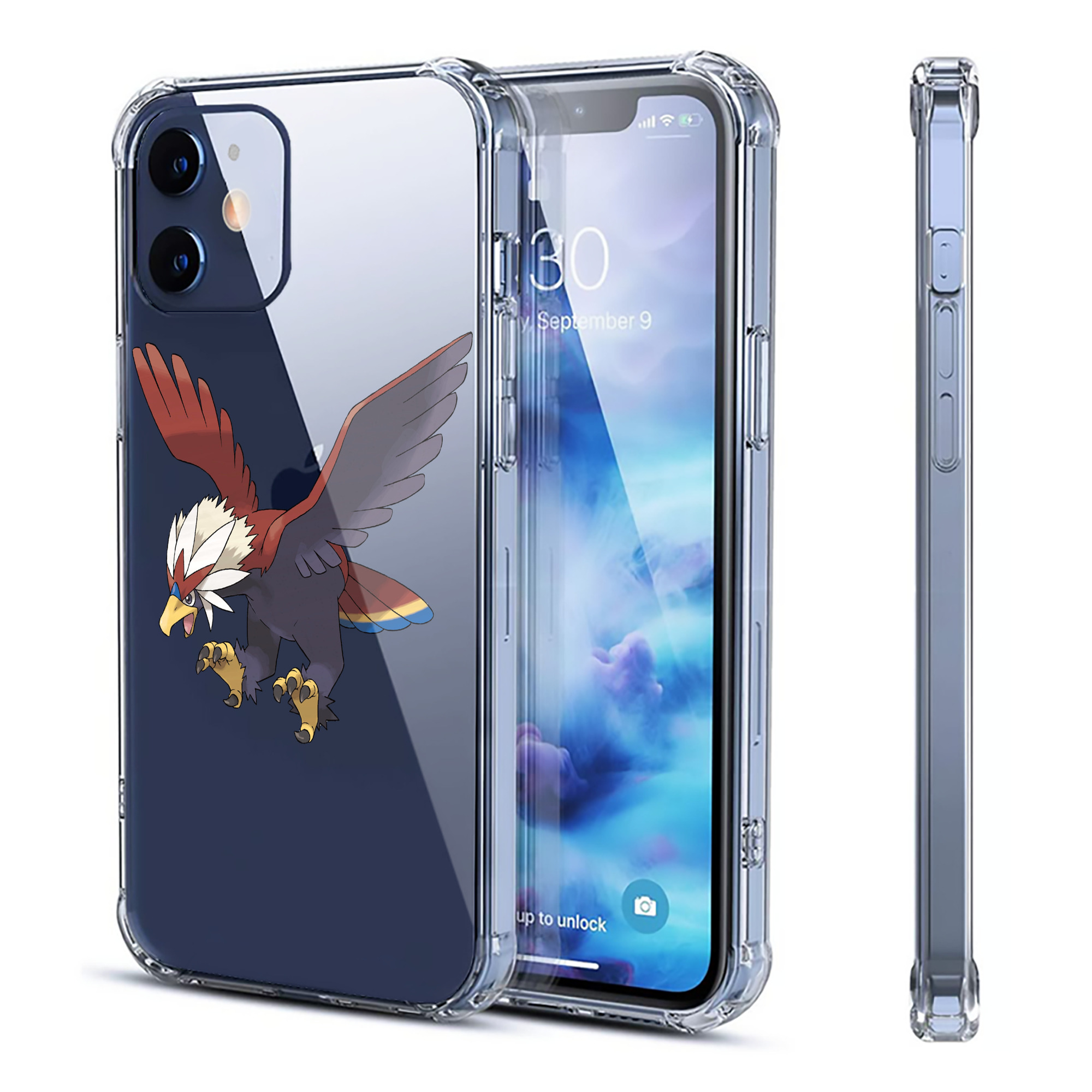 （画像用） ポケットモンスター Pokémon 【iPhone 12シリーズ対応】透明スマホケース（クリアソフトケース）